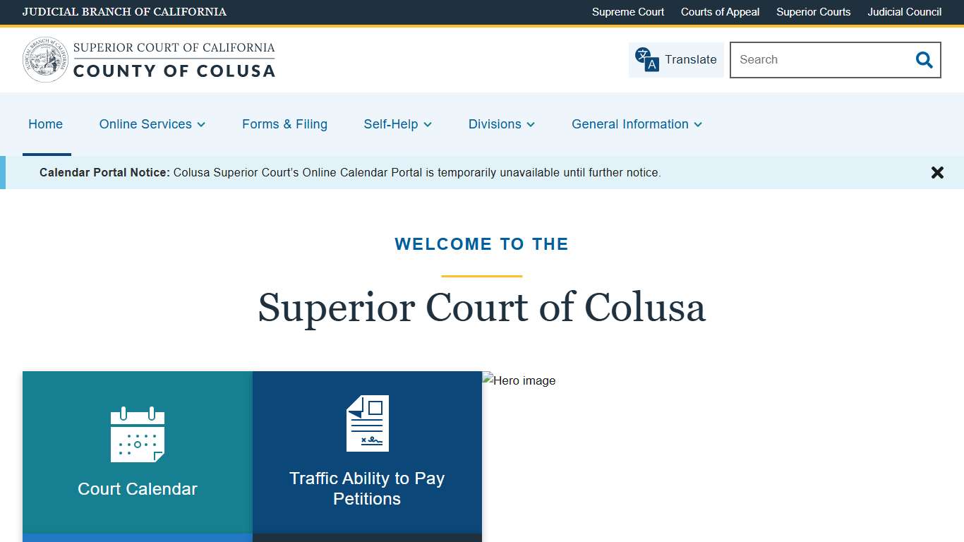 Home Superior Court of California County of Colusa